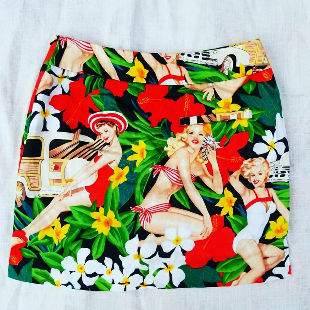 Loudmouth size 0 floral hawaiian golf skirt